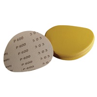 600 Grit, 6" Dia Hook & Loop Sandpaper, 25 Pk